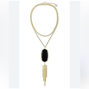 Kendra Scott Navy & Black Rayne Necklace